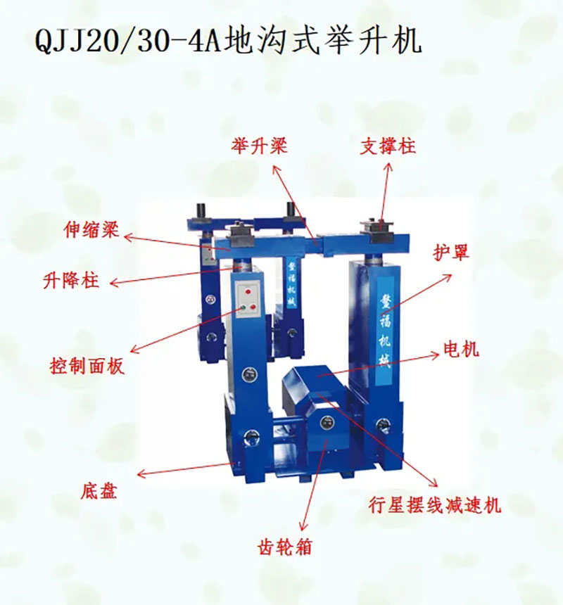 公交车常用的几款举升机